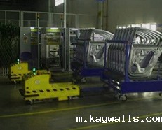 安装在钢铁厂AGV运输车上的工业级RFID读写器