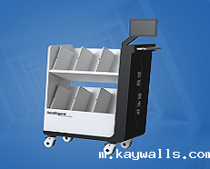 RFID智能盘点车：精准扫描长效盘点，解决图书盘点难题！